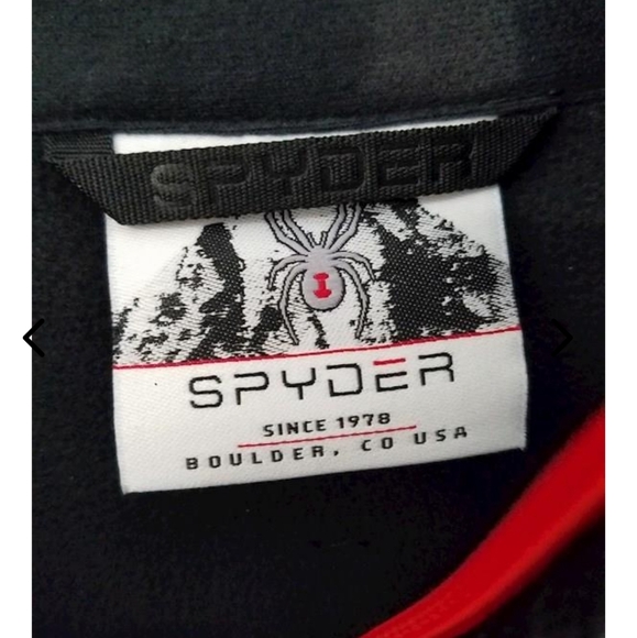 NWT SPYDER Men’s Waffle Knit Half-zip Pullover Made In USA SZ L - Picture 4 of 5